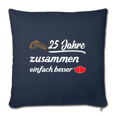 Junggesellenabschied Kissenbezug - 25 Jahre verheiratet - Silberhochzeit