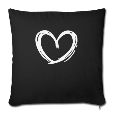 Junggesellenabschied Kissenbezug - Gezeichnetes Herz, Romantischer Liebesbeweis