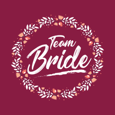 Motiv Junggesellinnenabschied Team Bride Floral Braut