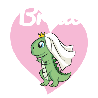 Motiv Braut Bride to be JGA Dino Dinosaurier Geschenk