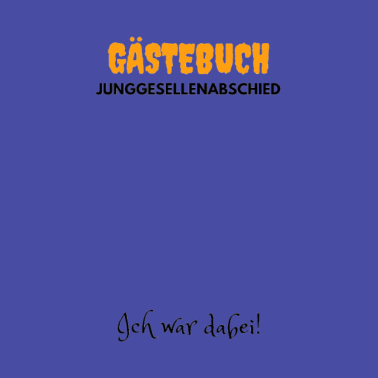 Motiv Junggesellenabschied Gästebuch