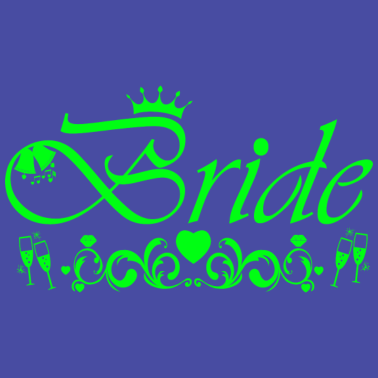 Motiv Bride - Junggesellenabschied, (grün)