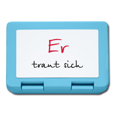 Junggesellenabschied Brotdose - Er traut sich Junggesellenabschied Hochzeit Mut