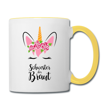 Junggesellenabschied Tasse - Einhorn JGA Schwester braut Junggesellenabschied