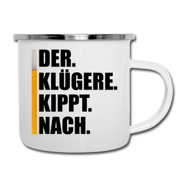 Junggesellenabschied Emaille Tasse - BIER SAUF TEAM