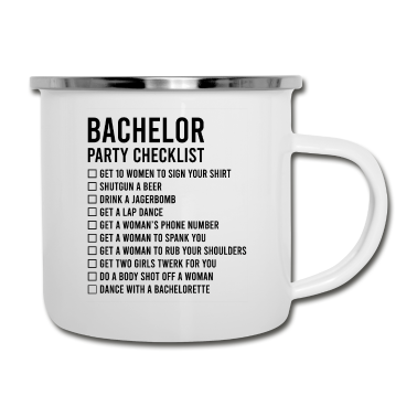 Junggesellenabschied Emaille Tasse - Junggesellenabschied