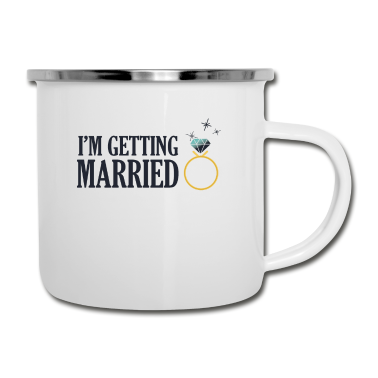 Junggesellenabschied Emaille Tasse - Junggesellenabschiede