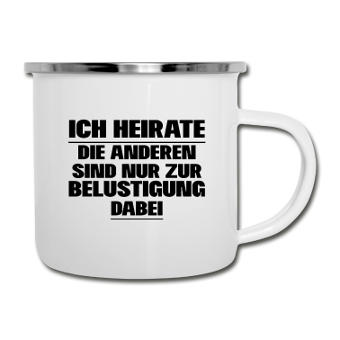 Junggesellenabschied Emaille Tasse - Junggesellenabschied