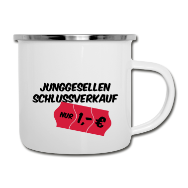Junggesellenabschied Emaille Tasse - Junggesellenabschied