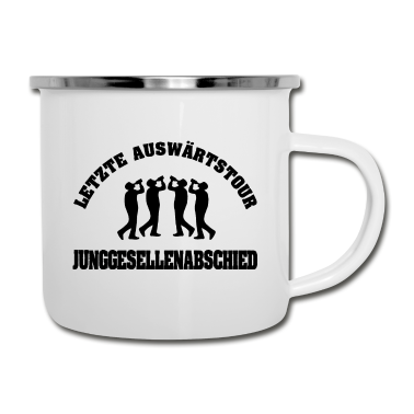 Junggesellenabschied Emaille Tasse - Junggesellenabschied