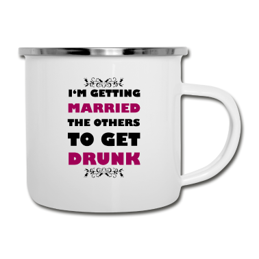 Junggesellenabschied Emaille Tasse - Junggesellenabschied