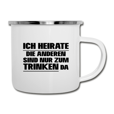 Junggesellenabschied Emaille Tasse - Junggesellenabschied