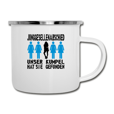 Junggesellenabschied Emaille Tasse - junggesellenabschied