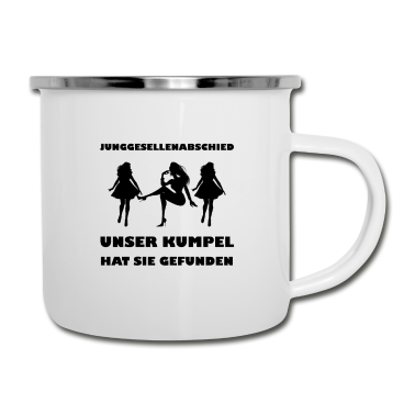 Junggesellenabschied Emaille Tasse - junggesellenabschied
