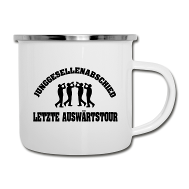 Junggesellenabschied Emaille Tasse - Junggesellenabschied
