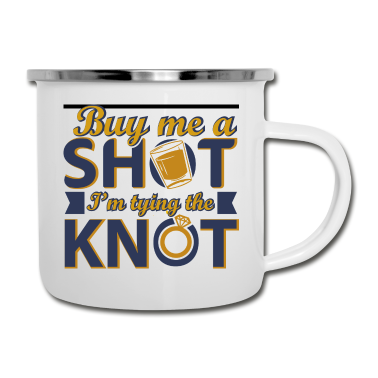 Junggesellenabschied Emaille Tasse - Junggesellenabschied