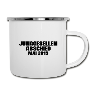 Junggesellenabschied Emaille Tasse - Junggesellenabschied