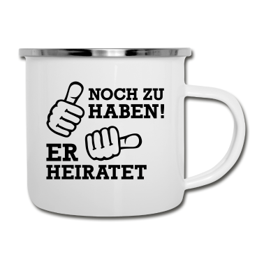 Junggesellenabschied Emaille Tasse - Junggesellenabschied