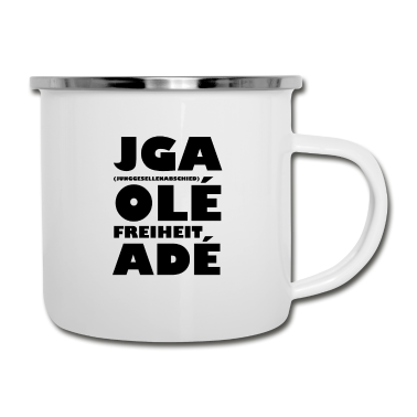 Junggesellenabschied Emaille Tasse - Junggesellenabschied