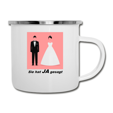 Junggesellenabschied Emaille Tasse - Junggesellenabschied