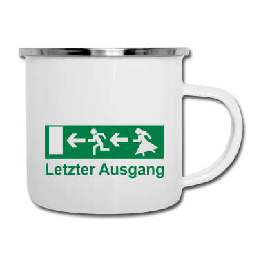 Junggesellenabschied Emaille Tasse - Junggesellenabschied