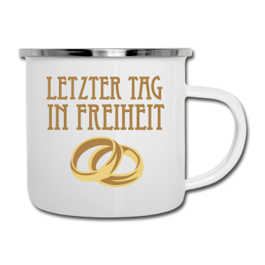 Junggesellenabschied Emaille Tasse - Junggesellenabschied