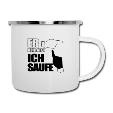 Junggesellenabschied Emaille Tasse - Junggesellenabschied