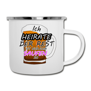 Junggesellenabschied Emaille Tasse - Junggesellenabschied