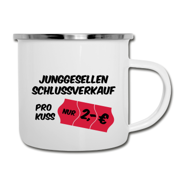 Junggesellenabschied Emaille Tasse - Junggesellenabschied