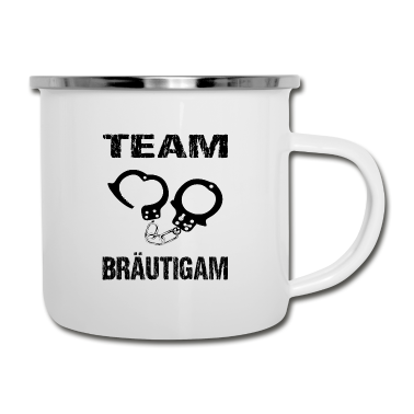 Junggesellenabschied Emaille Tasse - Junggesellenabschied JGA