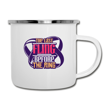 Junggesellenabschied Emaille Tasse - Junggesellenabschied Hochzeit