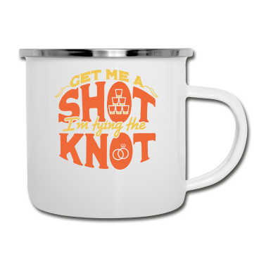 Junggesellenabschied Emaille Tasse - Junggesellenabschied JGA