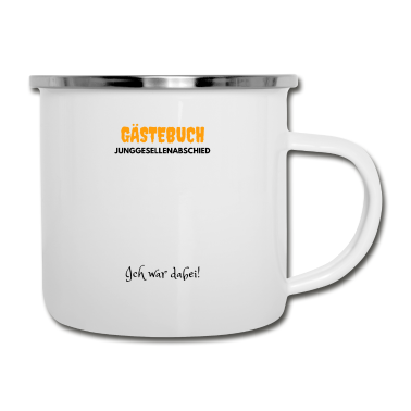 Junggesellenabschied Emaille Tasse - Junggesellenabschied Gästebuch