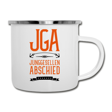 Junggesellenabschied Emaille Tasse - jga junggesellenabschied