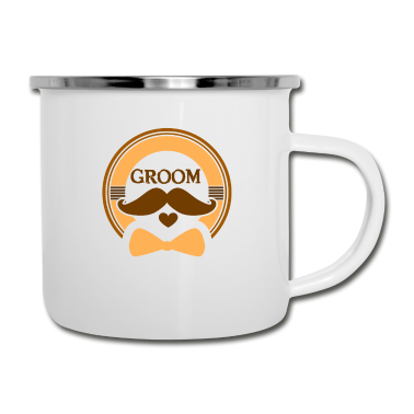 Junggesellenabschied Emaille Tasse - Junggesellenabschied Bräutigam