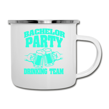 Junggesellenabschied Emaille Tasse - Junggesellenabschied Hochzeit