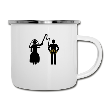 Junggesellenabschied Emaille Tasse - Hochzeit, Junggesellenabschied