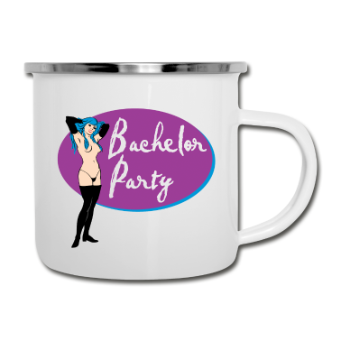 Junggesellenabschied Emaille Tasse - Junggesellenabschied