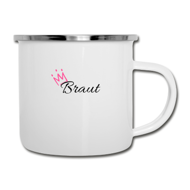 Junggesellenabschied Emaille Tasse - Braut Junggesellenabschied