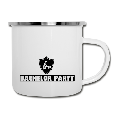 Junggesellenabschied Emaille Tasse - Junggesellenabschied Party