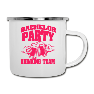 Junggesellenabschied Emaille Tasse - Junggesellenabschied Hochzeit