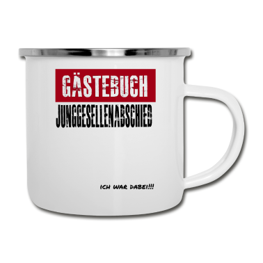 Junggesellenabschied Emaille Tasse - Junggesellenabschied JGA
