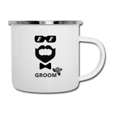 Junggesellenabschied Emaille Tasse - Junggesellenabschied Bräutigam