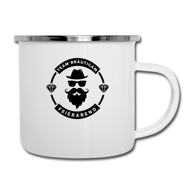 Junggesellenabschied Emaille Tasse - Junggesellenabschied - Feierabend