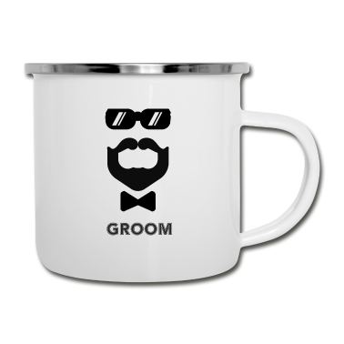 Junggesellenabschied Emaille Tasse - Junggesellenabschied Bräutigam