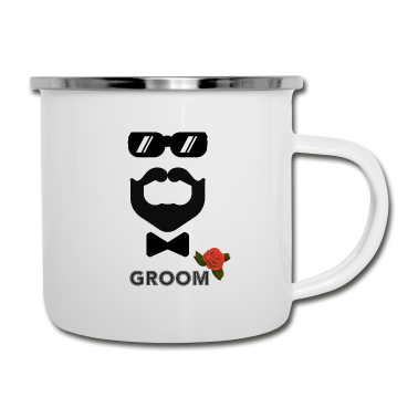 Junggesellenabschied Emaille Tasse - Junggesellenabschied Bräutigam