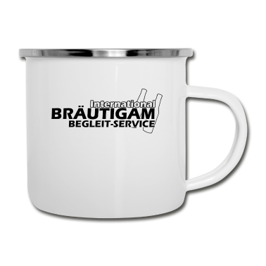Junggesellenabschied Emaille Tasse - Begleitservice Junggesellenabschied