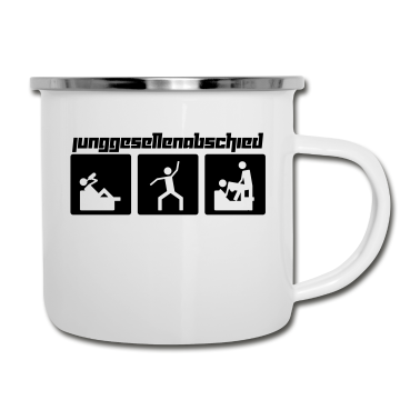 Junggesellenabschied Emaille Tasse - Junggesellenabschied (Vektor)