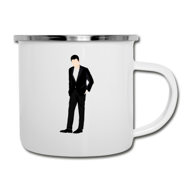 Junggesellenabschied Emaille Tasse - Gentleman Junggesellenabschied
