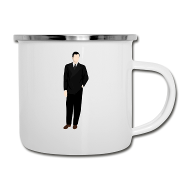 Junggesellenabschied Emaille Tasse - Gentleman Junggesellenabschied
